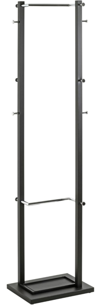 Garderobenständer Hagen / Henry, Stahl, Schwarz, 40 x 175 x 30 cm