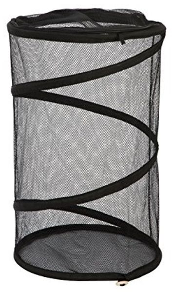 Bo-Camp 6325560 Pop Up Mesh BC Wäschesack Stoff schwarz 60 cm