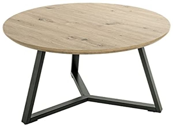 Couchtisch Bergen schwarz-eiche 80x42 cm