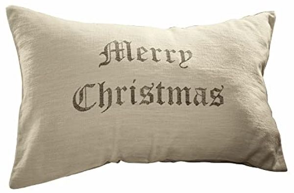Mirabeau Kissenhülle Kissenhülle Merry Christmas creme/grau