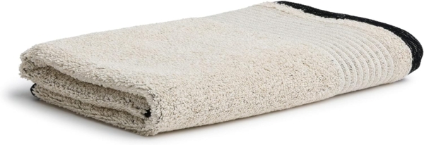 Möve Duschtücher Eden Biesenbordüre, Walkfrottier (1-St), mit Lederetikett