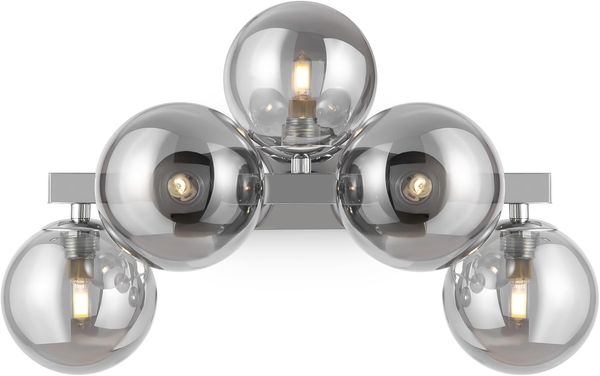 Maytoni Wandleuchte Dallas 32cm chrom rauchglas