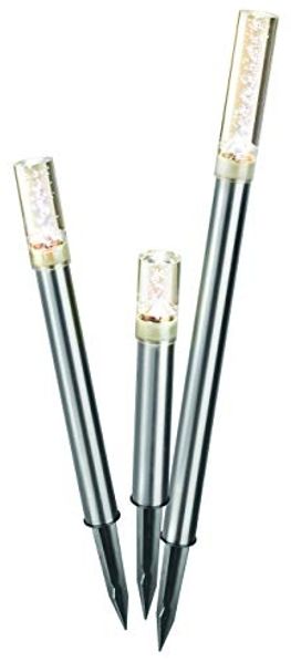 Solar Designleuchten TrioSticks Lichtfarbe 2800K warmweiß Solarlampen Gartenleuchten, 102601