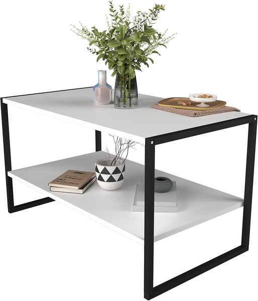 VCM Beistelltisch & Couchtisch Insasi 919065 Weiß H. 50 x B. 90 x T. 50 cm