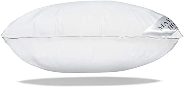 Mayaadi-Home HS89 Kopfkissen Baumwolle 70% Daunen 30% Federn Weiß 80x80 cm 3000 Gramm