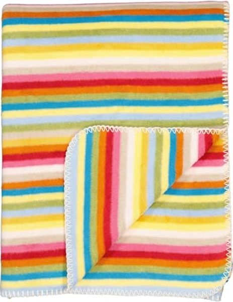 CAWÖ Wohndecke, 150x200cm - Lifestyle, Streifen, Fleece Mehrfarbig 150x200cm