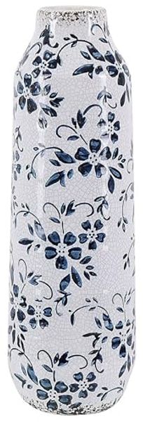 Blumenvase MULAI Steinzeug 30 cm Weiß