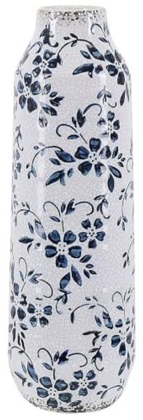 Blumenvase MULAI Steinzeug 30 cm Weiß