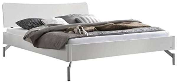 Hasena Lounge Albinia 140x200 MDF weiss Massivholzbett