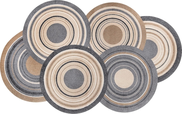 wash+dry by Kleen-Tex Fußmatte wash+dry Schmutzfangmatte Cosmic Colours nature - 110x175 cm, Höhe: 0 mm