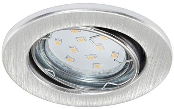 Di-Ka LED Einbauleuchte Fit Move 3er Set alu Ø 8,5 cm GU10, 3W, warmweiß