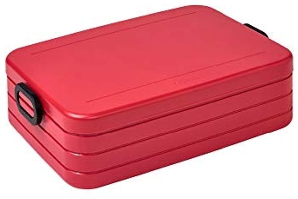 Mepal Take a Break Large Nordic red– 1500 ml Inhalt – Lunchbox mit Trennwand – ideal für Mealprep – spülmaschinenfest, ABS