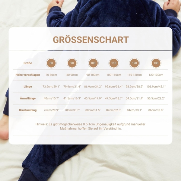 XQ&XG Baby Schlafsack mit Füßen 2.0 Tog,Kinderschlafsack mit langen Ärmeln,Schlafsack Kinder mit Beinen für mädchen und Junge,Eule,90 Bild 3