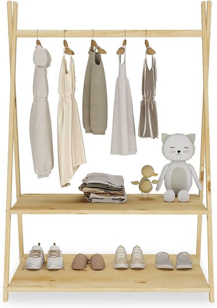 IDIMEX Kinderkleiderschrank DANILO Kindergarderobe freistehend Ablage Tipidesign