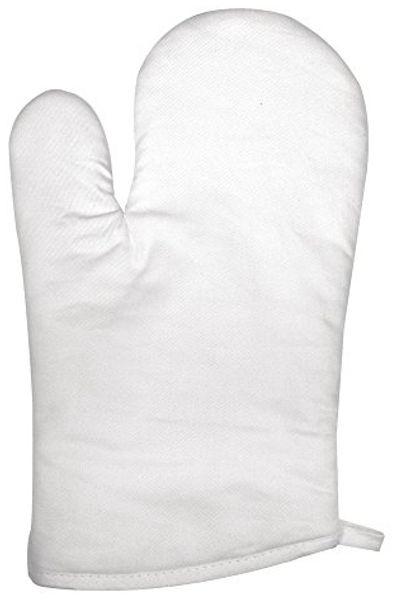 Ofenhandschuh, weiß, 28x16cm, SB-Btl 1Stück (4,99 € pro 1 Stück)