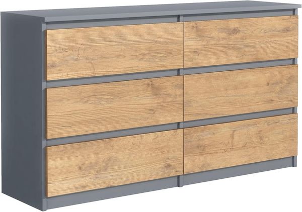 meble masztalerz Kommode Mit 6 Schubladen - 140 cm breit – modern, praktisch & geräumig