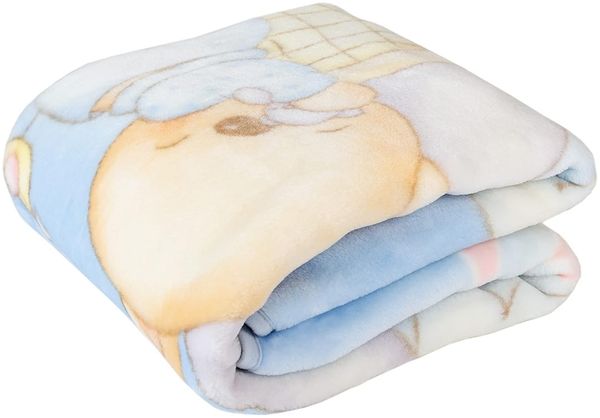 Pielsa Baby 6375-4, Babydecke, Winter, Monate, bedruckt, Kinderbett, Größe 80x110, Blau