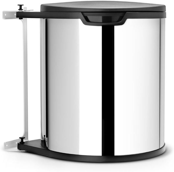 Brabantia Einbau-Mülleimer 15l rund brilliant steel (418181)