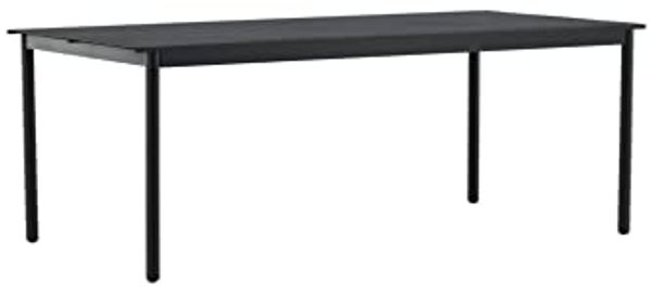 Venture Home Modena-Dining Table-Black-Aluminium-200100cm Table, Black, 200x100