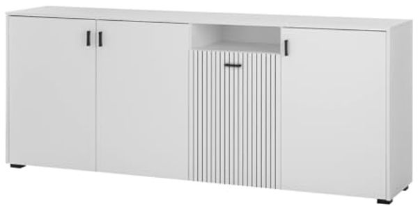 Sideboard Merced in weiß matt 200 cm