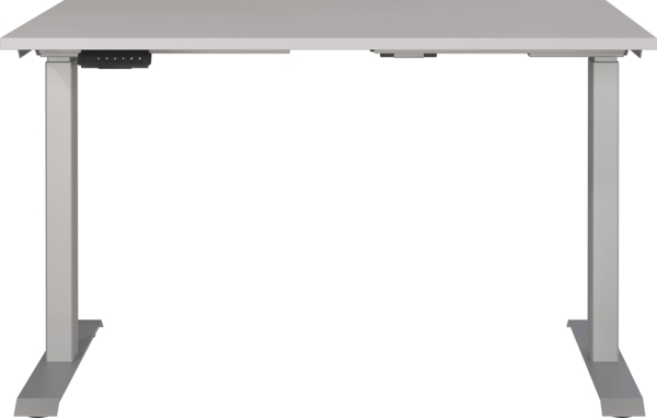 Germania Schreibtisch 7907-643, in Kaschmir/Silber, EL. höhenverstellb, 120 x 120 x 80 cm (BxHxT) Bild 3