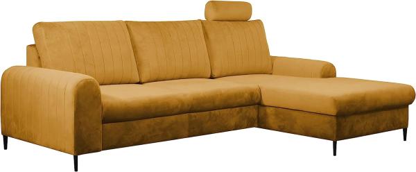 Ecksofa Lokoni (Farbe: Velluto 08, Seite: Rechts)