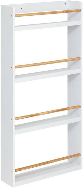 Bücherregal für Kinder, weiß, 4 Ablagen