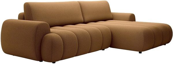 Vente-unique - FRIDORA Sofa Stoff Gelb - B 168 cm x H 81 cm x L 272 cm