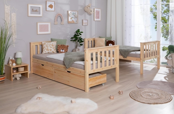 Etagenbett "Sammy" 90x200 Kiefer massiv Bild 6