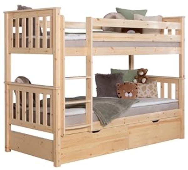 Etagenbett "Sammy" 90x200 Kiefer massiv
