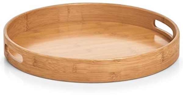 Rundes Serviertablett aus Bambus, Ø 38 cm - ZELLER