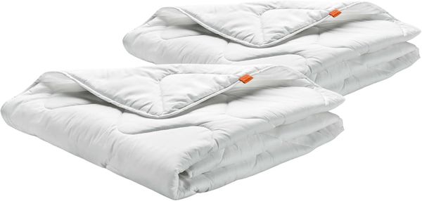 sleepling Bettdecke 135x200 cm 2er Set, Sommerdecke, Sommerbettdecke leicht 135x200, Made in EU, Ökotex 100, Waschbar 60 Grad, 2 teilig, 2 Stück