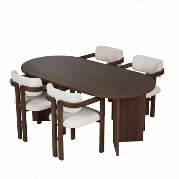 Skye Decor Essgruppe Sablin Boho Set, (Set, 7-tlg, 1 Tish, 6 Stühle), bestehend aus 6 Stühl und 1 Tish Modernes Esszimmer Set