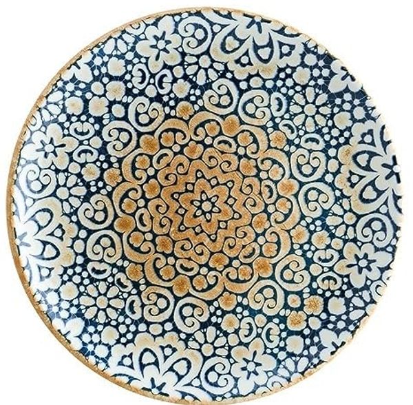 Bonna Dessertteller Alhambra Gourmet 21cm Blau Weiß Frühstücksteller, (6 St), ALHGRM21DZ