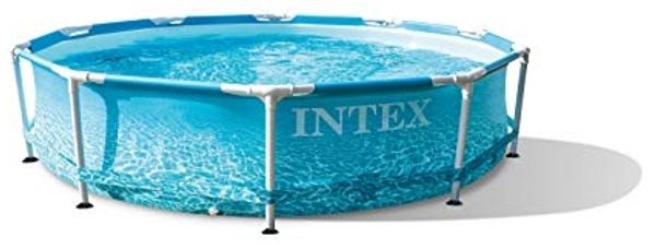 Intex 10FT X 30IN Beachside Metal Frame Pool Set