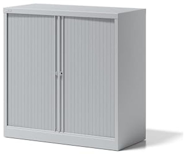 Rollladenschrank Essentials, mit 1 Fachboden für 2 Ordnerhöhen, Farbe lichtgrau