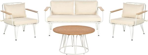 Sitzgruppe MONTESILVANO Stahl Helles Beige