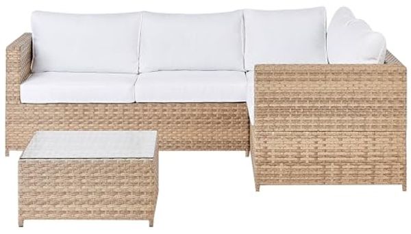 Lounge Set AVOLA Cremeweiß