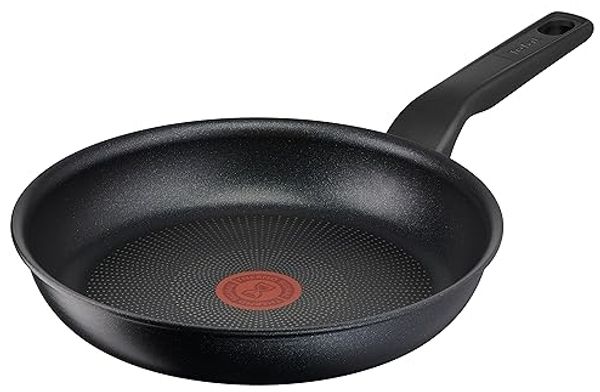 Tefal Bratpfanne Titanium Force, Aluminium, extra haltbare Antihaft-Beschichtung, Thermo Signal, Schüttrand