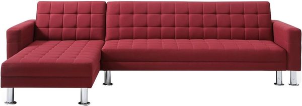 Vente-unique - WILLIS Sofa Stoff Rot - B 173 cm x H 79 cm x L 290 cm Bild 3