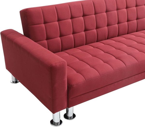Vente-unique - WILLIS Sofa Stoff Rot - B 173 cm x H 79 cm x L 290 cm Bild 6