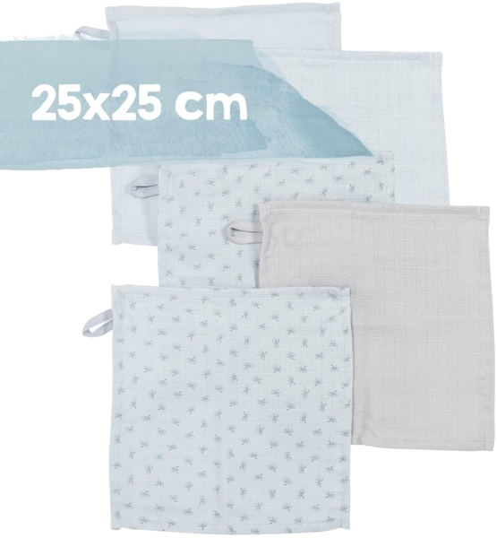 roba Geschenkset 'Lil Planet' - Handtuch, Waschlappen, Schmusetuch & Decke - GOTS & Oeko Tex - Grau Bild 5