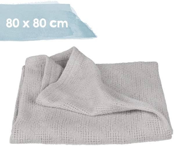 roba Geschenkset 'Lil Planet' - Handtuch, Waschlappen, Schmusetuch & Decke - GOTS & Oeko Tex - Grau Bild 7