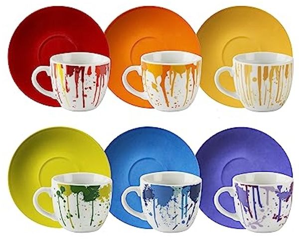 Excelsa Dripping KaffeeTasse, Porzellan, 6 Stück