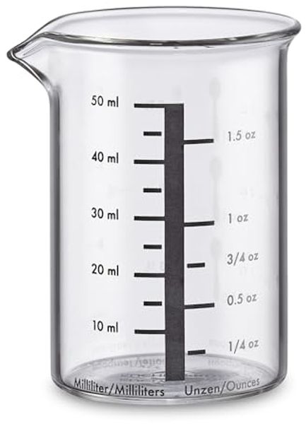 Messbecher 50 ml, Glas