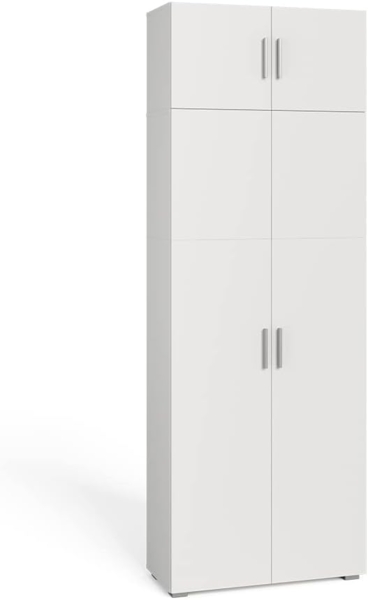 Universalschrank Ingo Weiß 80 x 182.4 cm mit Schrankaufsatz Vicco