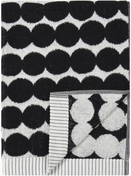 Marimekko Handtuch RÄSYMATTO Gästehandtuch, Baumwolle, schwarz/weiß - 30X50 cm, 100% Baumwolle frottee