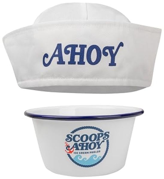 Cinereplicas Suppenschüssel Stranger Things Eiscreme-Schüssel mit Matrosenmütze Scoops Ahoy
