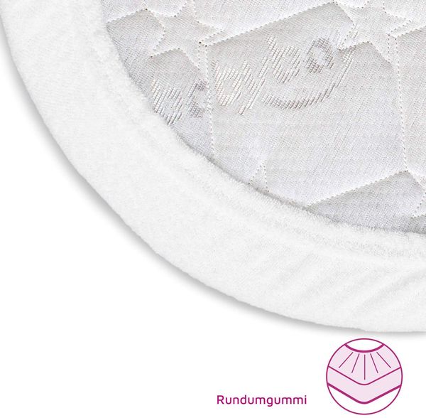 Babybay Frottee Spannbettlaken weiß für Babybay Original Bild 5