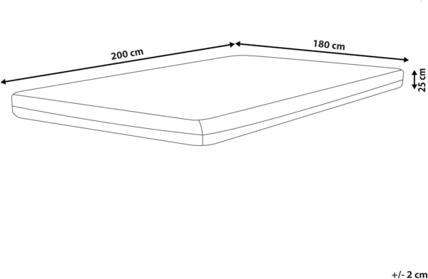 Gelschaum-Matratze SPONGY hart 180 x 200 cm Bild 2